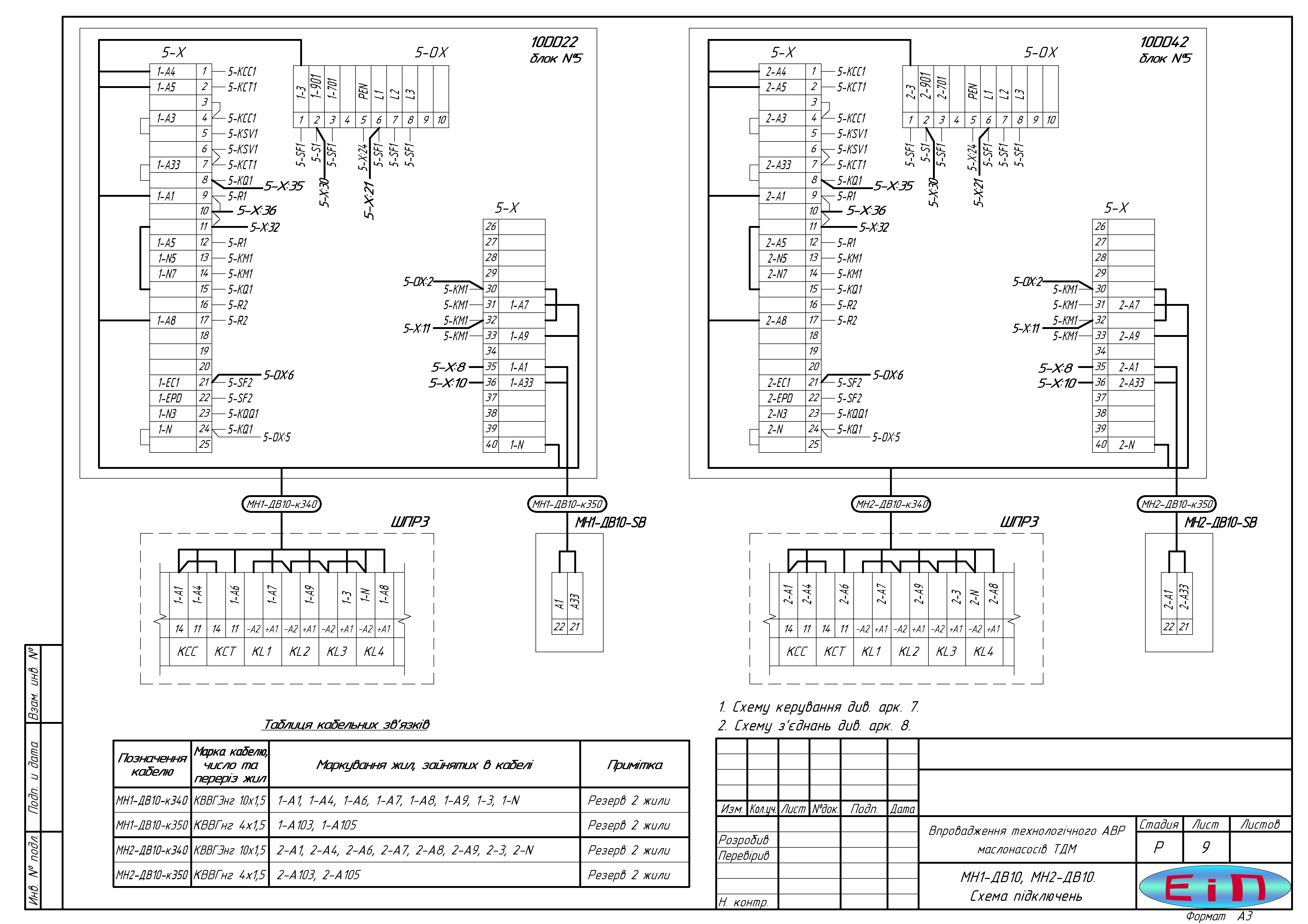 Схема електрична підключення